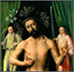 P. Christus, Cristo uomo di dolori, ca. 1450 (Birmingham Museums & Art Gallery) - particolare