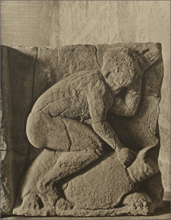 a cavallo di una tartaruga, VI sec. a.C.