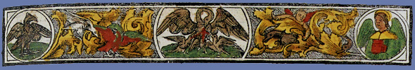 lato superiore della cornice (1521), Biblioteca del Castello del Buonconsiglio, Trento