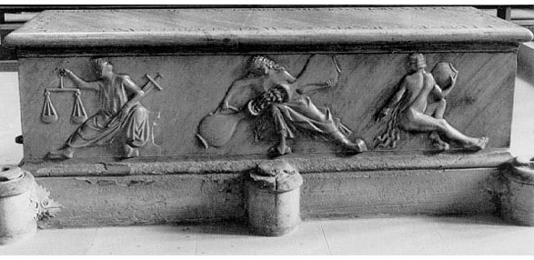 tomba di Clemente II: la Giustizia