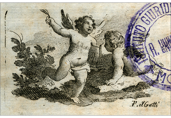 vignetta calcografica sul frontespizio