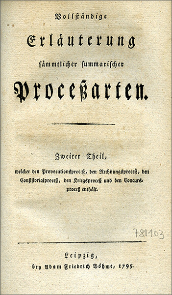 frontespizio del secondo volume