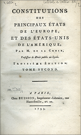 frontespizio del secondo volume