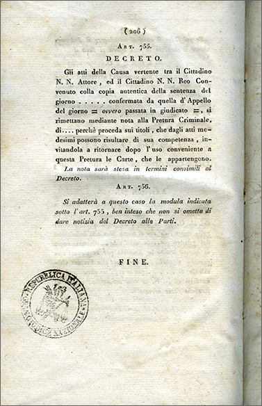 ultima pagina del testo