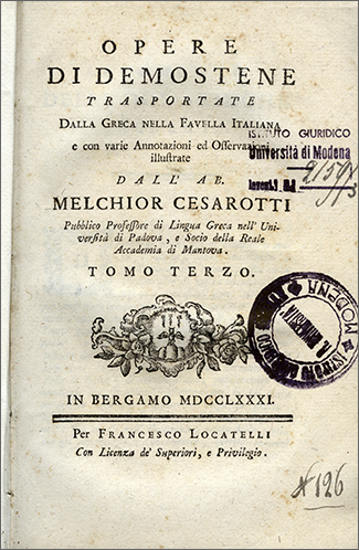 frontespizio del v. 3