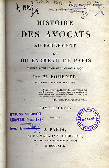 frontespizio del v. 2