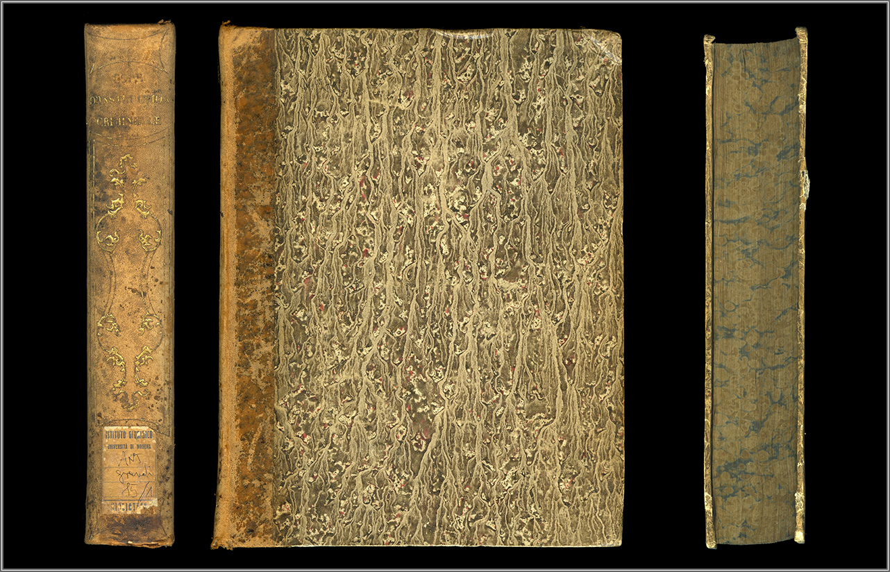 dorso, piatto e taglio ant.