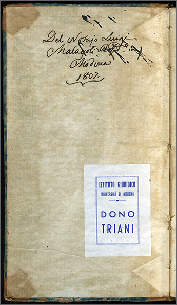 nota di possesso ms.