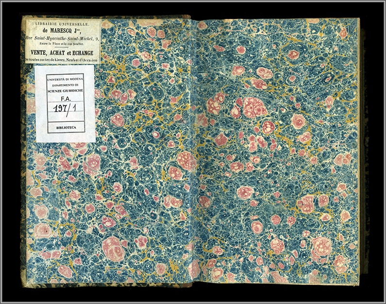 Controguardia e carta di guardia anteriori