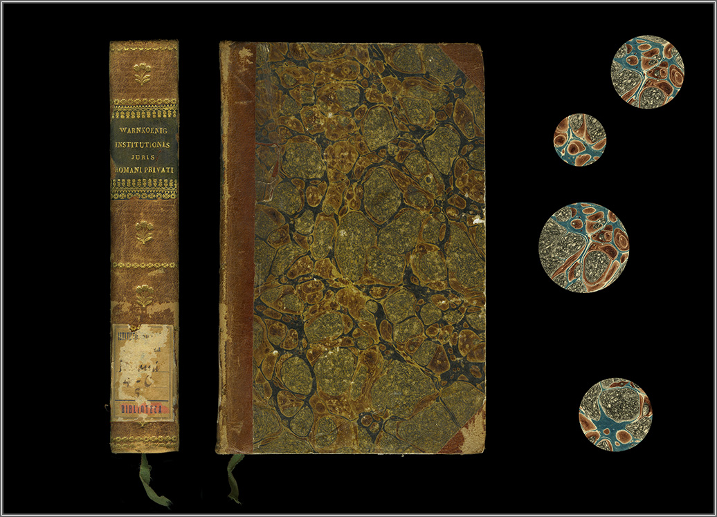 dorso e piatto anteriore, con particolari dalle sguardie