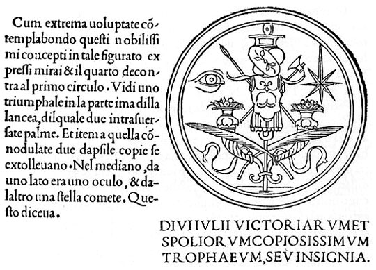 part. dall'Hypnerotomachia: l'occhio divino