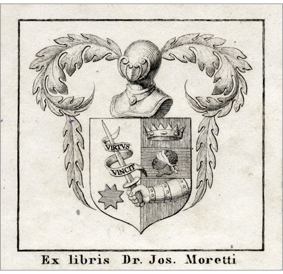 ex-libris di Giuseppe Moretti